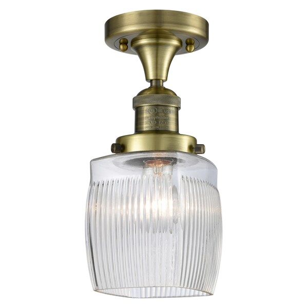 Innovations Lighting One Light Flush Mount 517-1CH-AB-G302